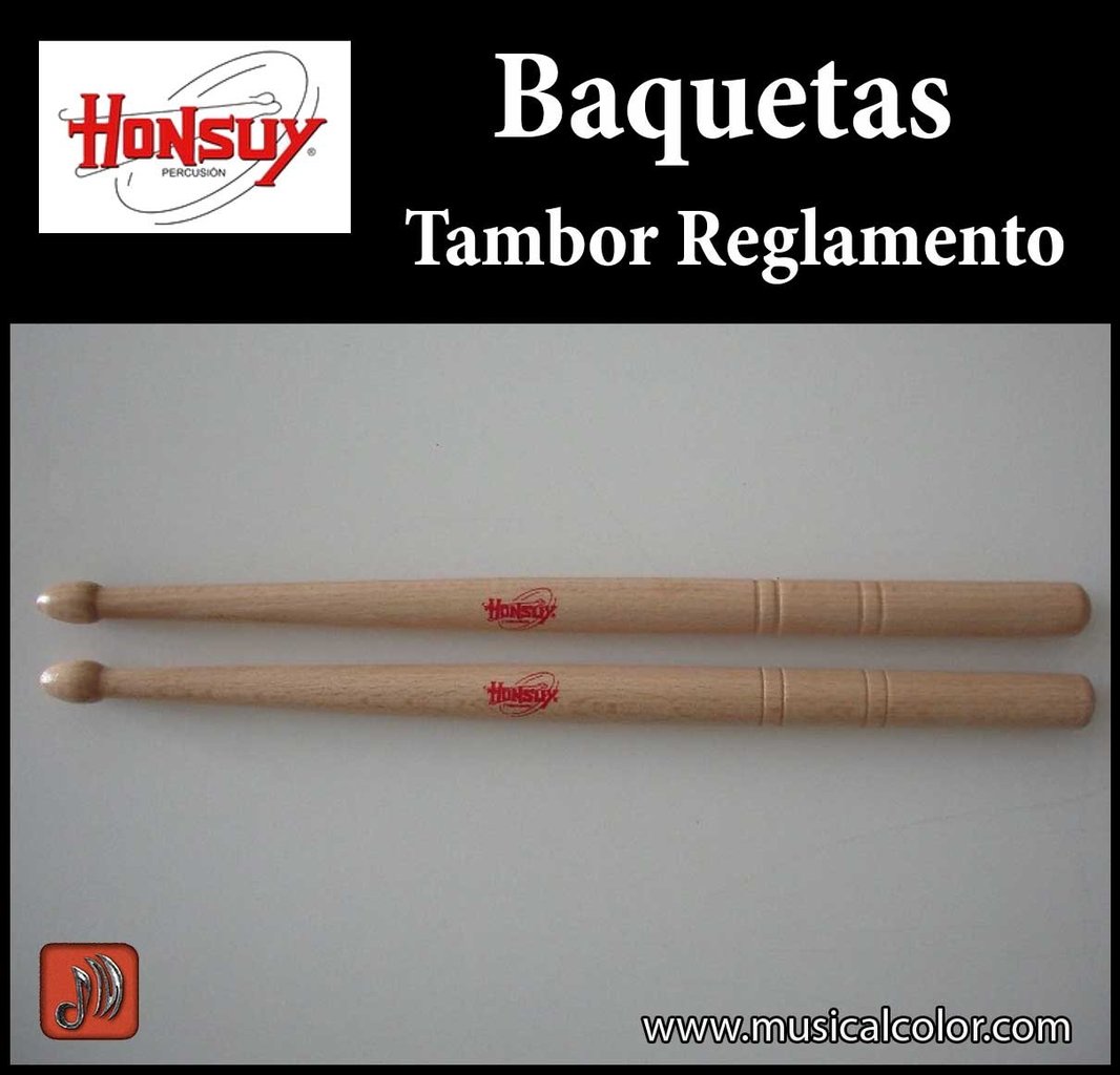 Baquetas Honsuy Tambor de Reglamento 34050